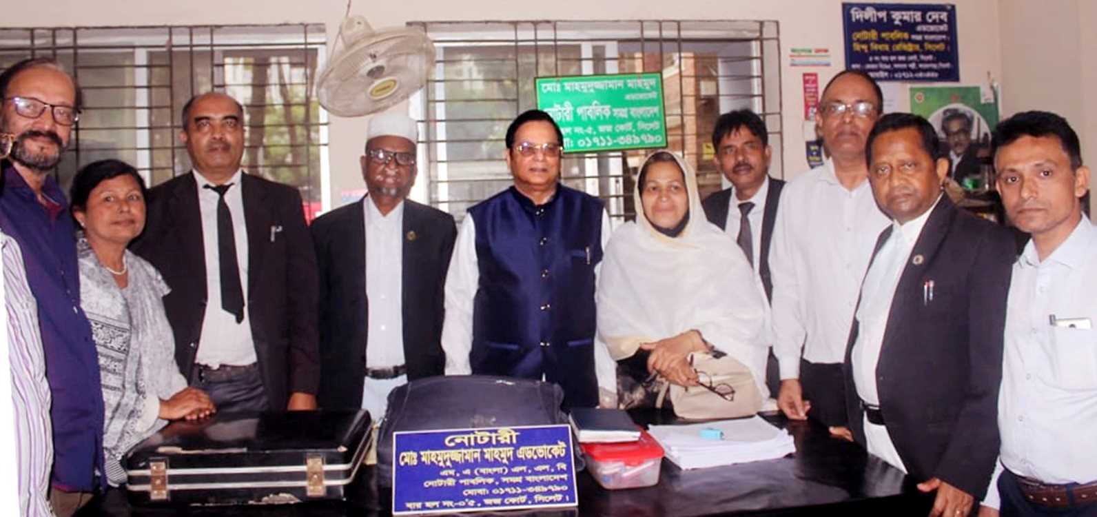 সিলেট বারের আইনজীবীদের সাথে ড. অরূপ রতন চৌধুরীর মতবিনিময়