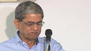 বক্তব্য দিতে গিয়ে কেঁদে ফেলেন মির্জা ফখরুল