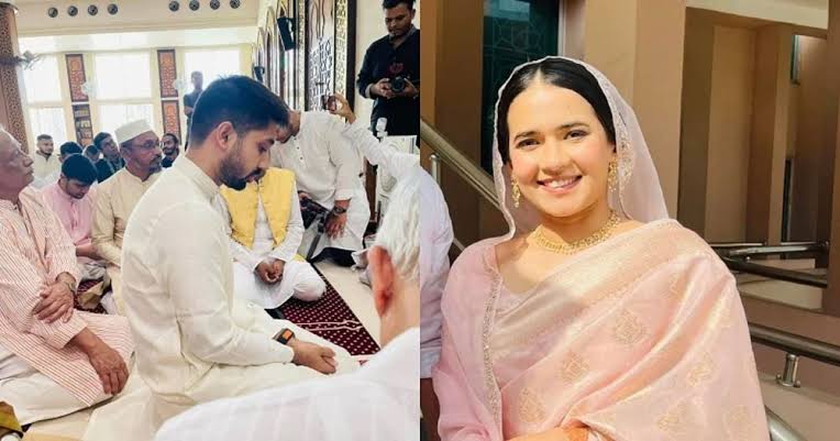 মসজিদে বিয়ে করলেন আয়মান-মুনজেরিন