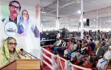মানুষ পুড়িয়ে নির্বাচন বন্ধ করবে, বাংলার মাটিতে চলবে না: শেখ হাসিনা