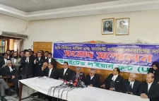 নির্বাচন বাতিলের দাবিতে ১৪ জানুয়ারি বিক্ষোভের ডাক সরকার বিরোধী আইনজীবীদের