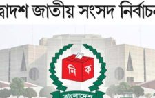 নির্বাচন উপলক্ষে সিলেট জেলা আনসারদের ব্রিফিং প্যারেট