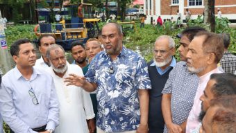 খোজারখলা পুকুরে শুরু উদ্ধার অভিযান