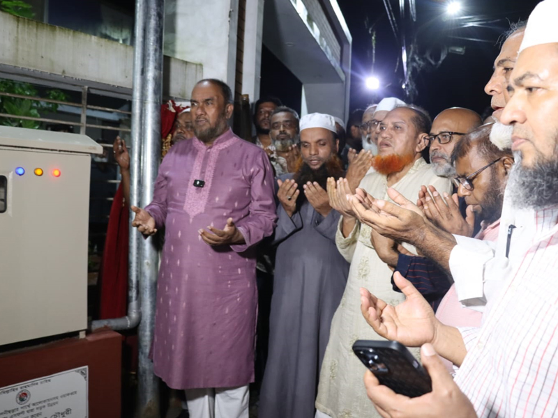 সাগরদিঘিরপাড় ওয়াকওয়ে, সড়ক ও বিদ্যুৎবাতি উদ্বোধন