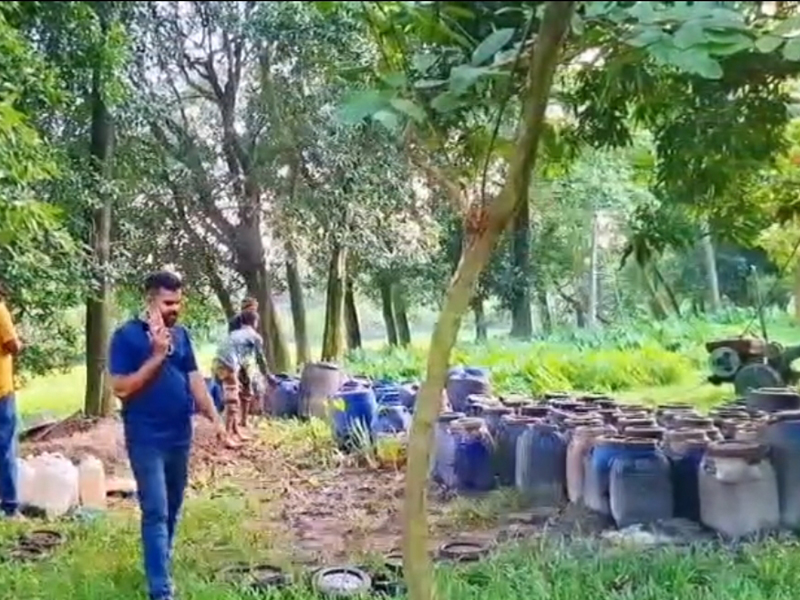 সুনামগঞ্জের শাল্লায় আদালতের নির্দেশে বিপুল পরিযমাণ দেশীয় উদ্ধার