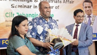 সাবেক মেয়র জাহাঙ্গীর হক-কে সংবর্ধনা