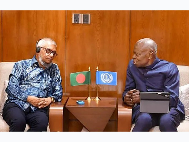 আইএলও মহাপরিচালকের সাথে শ্রম ও কর্মসংস্থান মন্ত্রীর বৈঠক