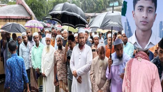 সৌদি আরবে সড়ক দুর্ঘটনায় নিহত তারেক আহমদের জানাযা সম্পন্ন, চতুলে হাজারো মানুষের ঢল