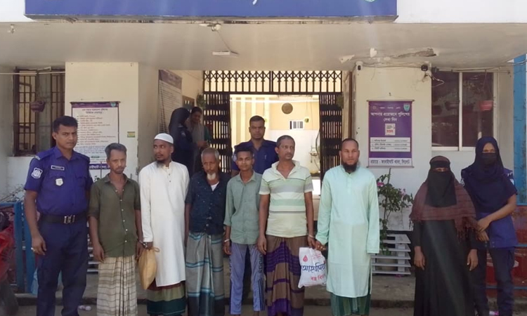 কানাইঘাটে পুলিশের অভিযানে পরোয়ানাভুক্ত ৭ আসামি গ্রেফতার